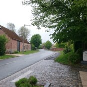 route traversant Willies, dans le Sud Avesnois