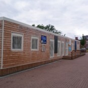 vue sur le L@bo & la médiathèque de Fourmies